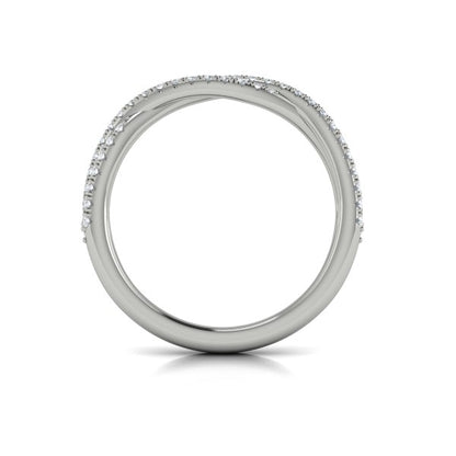 Stackable Bands Wedding Band in Platinum by Vlora Bridal