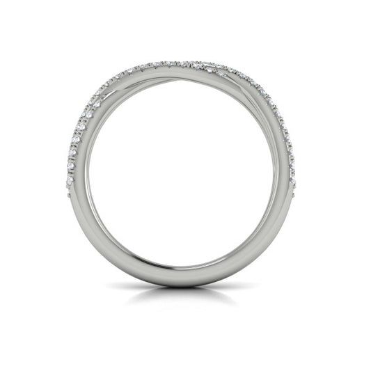 Stackable Bands Wedding Band in Platinum by Vlora Bridal