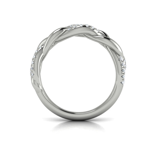 Alternating Diamond Twist Ring