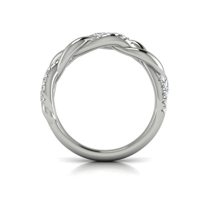Alternating Diamond Twist Ring