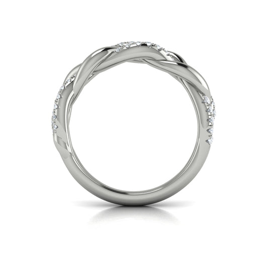 Alternating Diamond Twist Ring