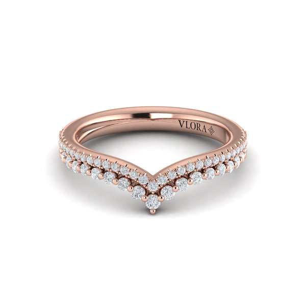 Double Chevron Contoured Band