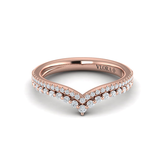 Double Chevron Contoured Band