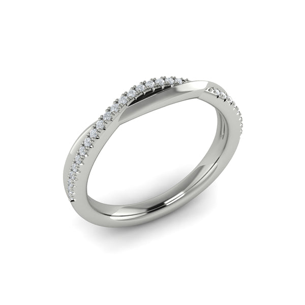 Stackable Bands Wedding Band in Platinum by Vlora Bridal