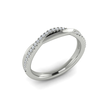Stackable Bands Wedding Band in Platinum by Vlora Bridal