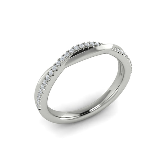 Stackable Bands Wedding Band in Platinum by Vlora Bridal