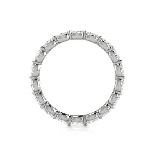 Graceful Oval Eternity Band