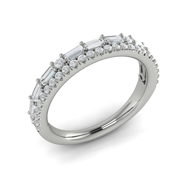 Stackable Bands Wedding Band in Platinum by Vlora Bridal
