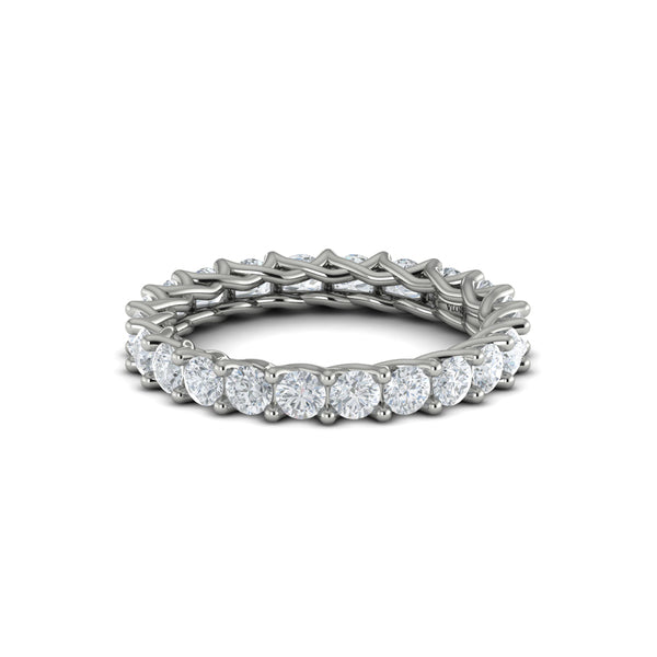 Eternity Bands Wedding Band in Platinum by Vlora Bridal