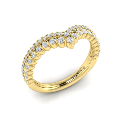 Double Chevron Contoured Band