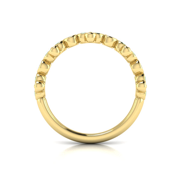 Emerald Bloom Diamond Band