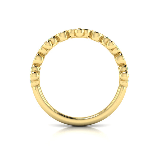 Emerald Bloom Diamond Band