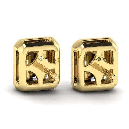 Multi Baguette and Round Diamond Earrings