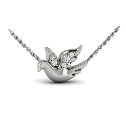 Diamond Dove Pendant