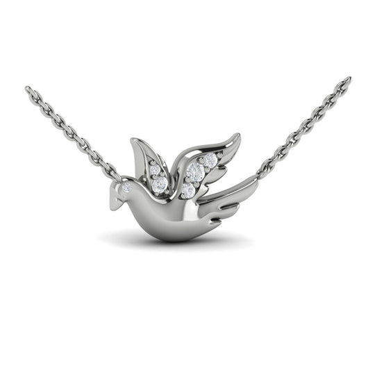 Diamond Dove Pendant