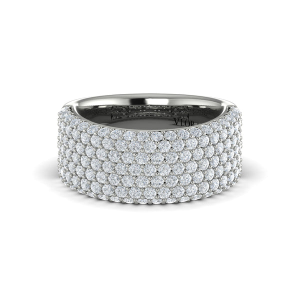 Diamond Multi-Row Statement Ring