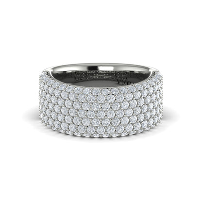 Diamond Multi-Row Statement Ring