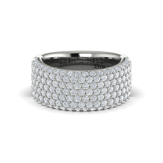 Diamond Multi-Row Statement Ring
