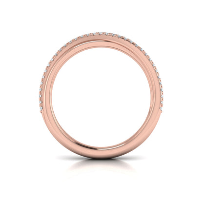 Stackable Bands Wedding Band in 14K Rose Gold by Vlora Bridal
