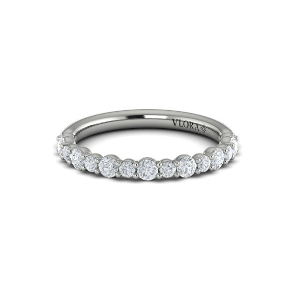 Stackable Bands Wedding Band in Platinum by Vlora Bridal