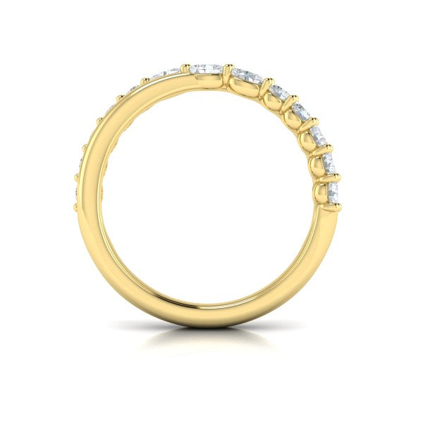 Crossed Oval Stackable Band