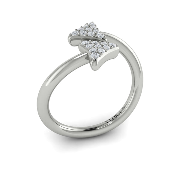Diamond Trinity Wrap Ring