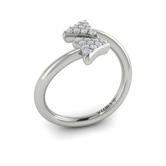 Diamond Trinity Wrap Ring