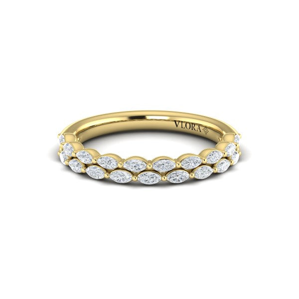 Double Marquise Stackable Band