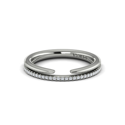 Stackable Bands Wedding Band in Platinum by Vlora Bridal