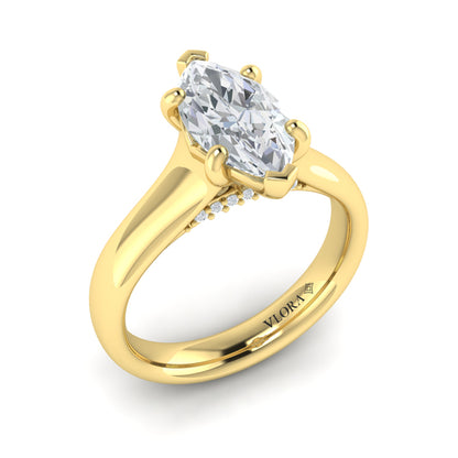 Marquise Solitaire Engagement Ring