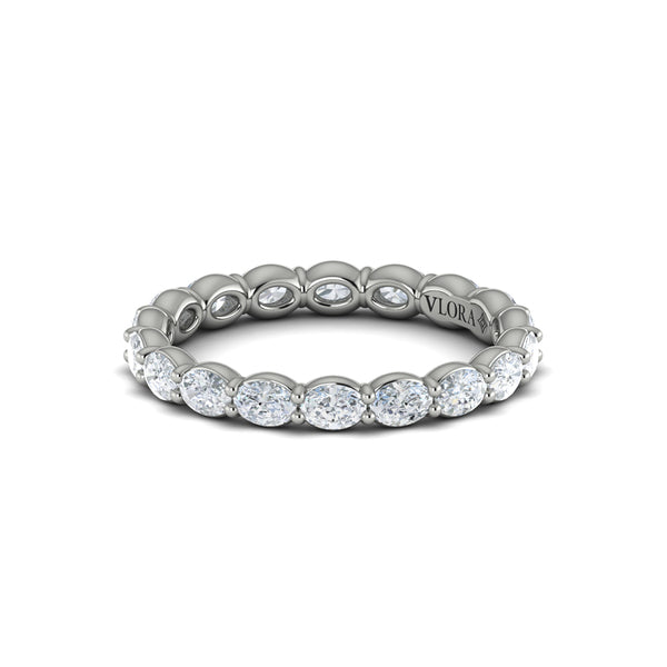 Eternity Bands Wedding Band in Platinum by Vlora Bridal