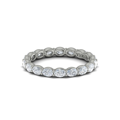Graceful Oval Eternity Band
