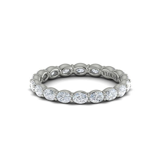 Eternity Bands Wedding Band in Platinum by Vlora Bridal