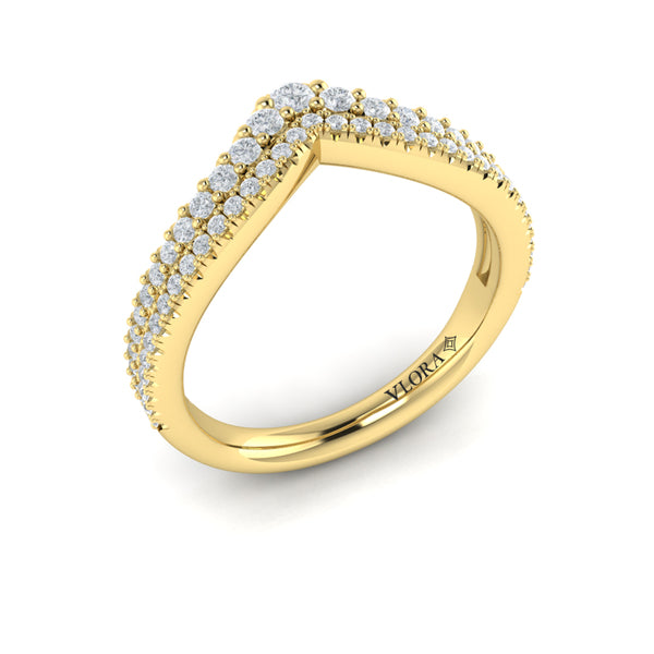 Double Chevron Contoured Band