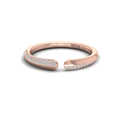 Pavé Diamond Open Band Ring