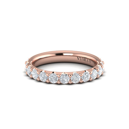 Round Diamond Prong Set Band
