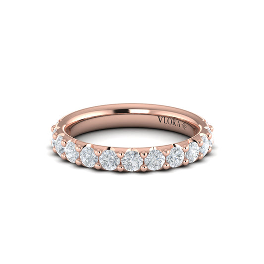 Round Diamond Prong Set Band