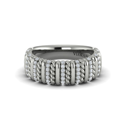 Diamond Rope Ring