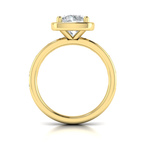 Art Deco Baguette Channel Engagement Ring