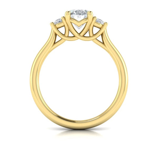 Harmony Three Stone Engagement Ring