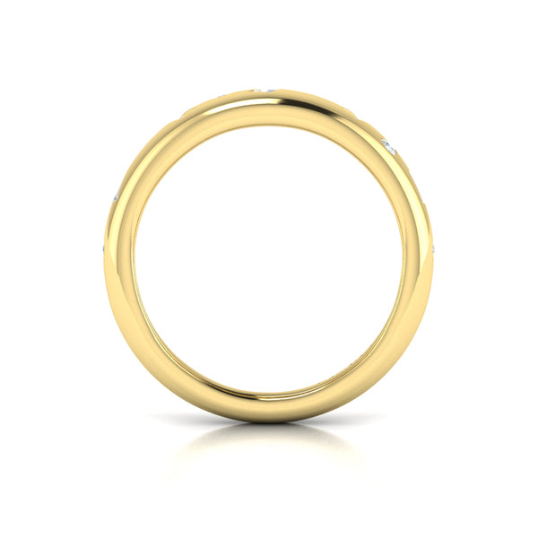 Multi Baguette and Round Dome Diamond Ring