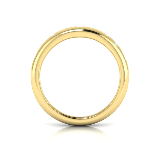 Multi Baguette and Round Dome Diamond Ring