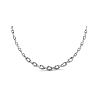 Open Navette Silhouette wtih Diamonds Necklace