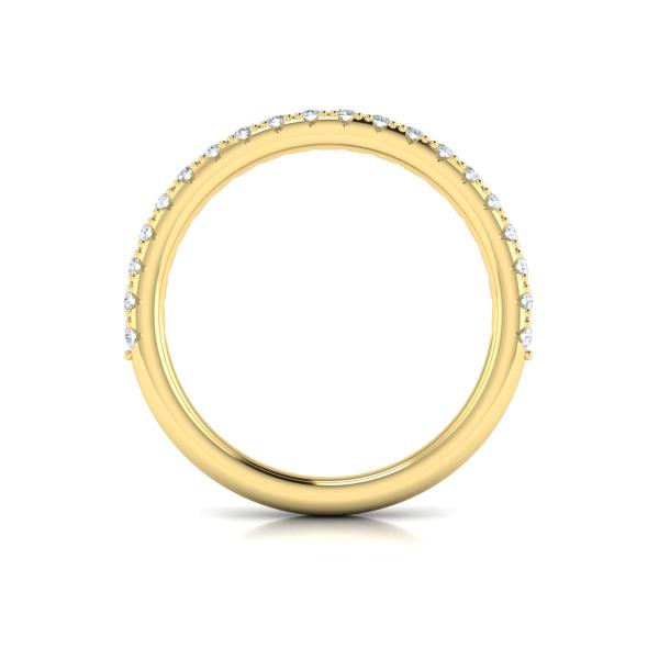 Matching Bands Wedding Band in 14K Yellow Gold by Vlora Bridal