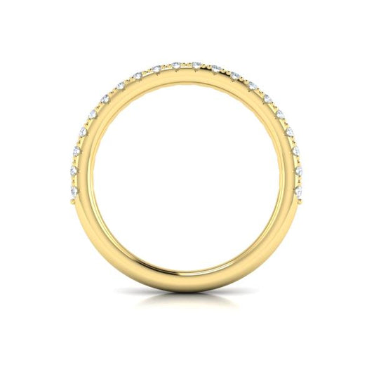 Matching Bands Wedding Band in 14K Yellow Gold by Vlora Bridal