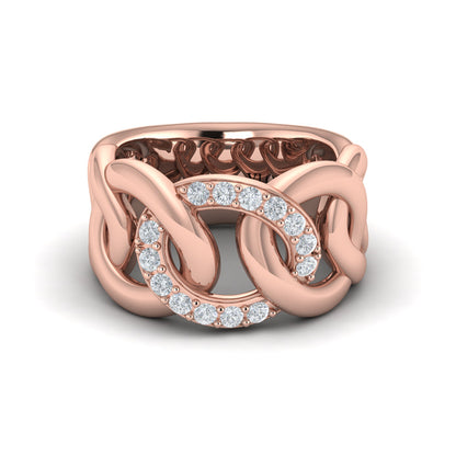 Diamond Interlaced Ring