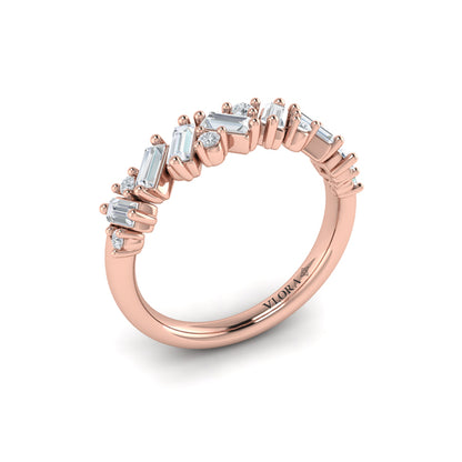 Multi Baguette and Round Diamond Ring
