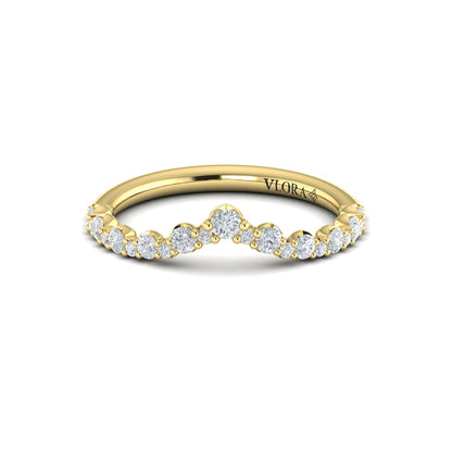 Chevron Contoured Band