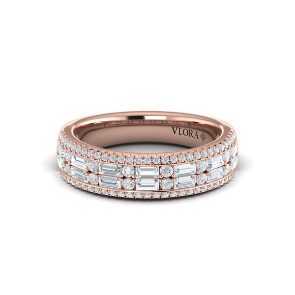 Multi Diamond Baguette and Round Diamond Ring