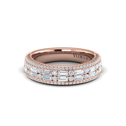 Multi Diamond Baguette and Round Diamond Ring